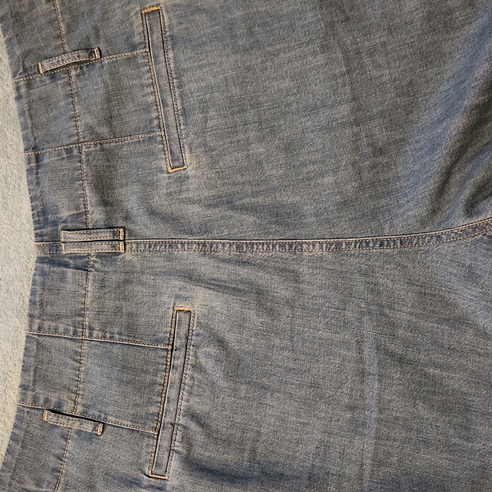 Ralph Lauren pleated/paperbag cotton denim shorts - Picture 4 of 7